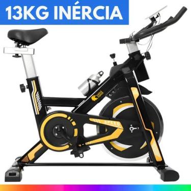 Imagem de Bicicleta Spinning Ergométrica Suporta 120kg Bike Com Roda De Inércia 