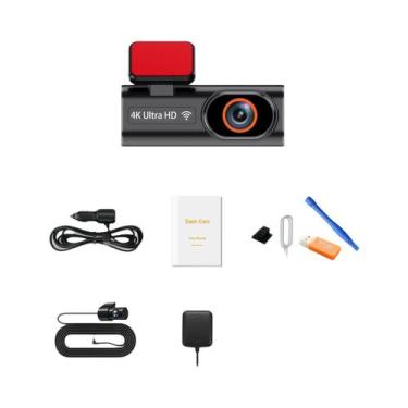 Imagem de Câmera Veicular 4K Ultra HD Mini WiFi Com Caixa Preta, Monitoramento D