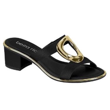 Imagem de Tamanco beira rio salto bloco ref 8379.257.9569 feminino, 36, Preto