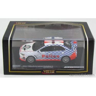 Imagem de Miniatura Mitsubishi Lancer Evo Policia Australiana 1/43, Branco