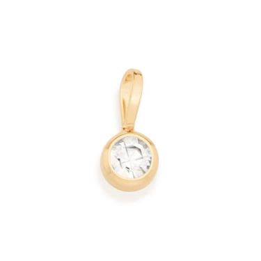 Imagem de Pingente Rommanel Cristal Ponto Luz 5 Mm 540102 Dourado Cor:Dourado, D
