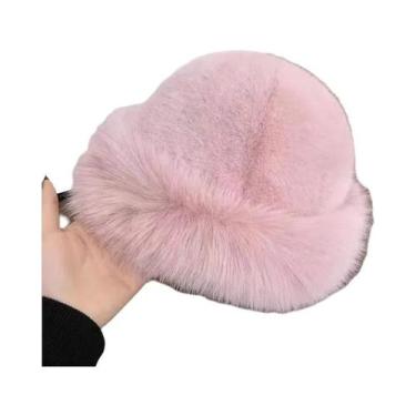 Imagem de Chapéu De Pescador Feminino De Veludo Quente Para Inverno, Corta-Vento