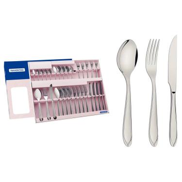 Imagem de Faqueiro Tramontina Laguna em Inox com Facas de Churrasco 30 Peças