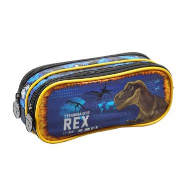 Imagem de Estojo Infantil Seanite com 2 Divisórias Dino Colors - Item Sortido