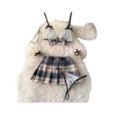 Imagem de Vestido De Lingerie Sexy Feminino Com Decote Em V, Alças Cruzadas, Ren