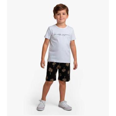 Imagem de Conjunto Infantil Camiseta e Bermuda Select Preto, 10, Preto