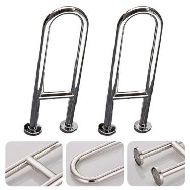 Imagem de Barra de Apoio em U 45cm Banheiro Box Seguranca Cadeirante Idoso Gesta