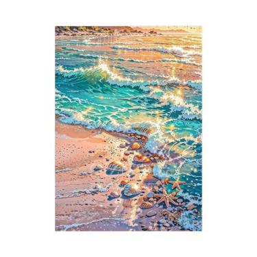 Imagem de Kit De Pintura Diamante 5D Para Adultos Iniciantes: Barco À Vela No Ma