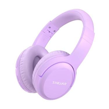 Imagem de Fones de ouvido sem fio SIMJAR Kids Bluetooth com microfone 50H