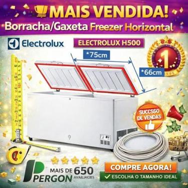 Imagem de Borracha Unitaria para o Freezer Electrolux H500 Original Pergon  Veda