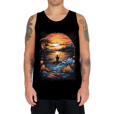 Imagem de Camiseta Regata Pesca Esportiva Pôr do Sol Peixes 5 - Kasubeck Store®,