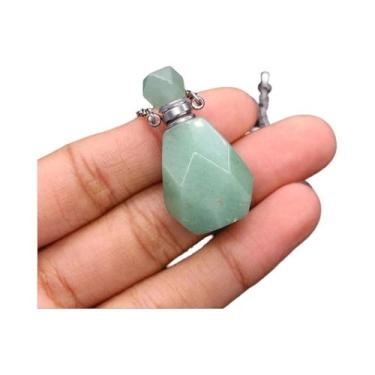 Imagem de Colar Difusor De Óleo Essencial Em Cristal De Quartzo Rosa E Ametista,