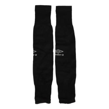 Imagem de Caneleira Santos 26/27 Umbro, Preto, Off white, 39/43