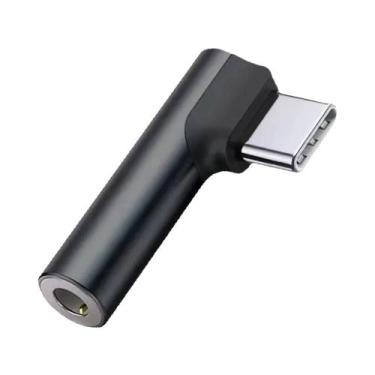 Imagem de Adaptador De Áudio USB-C Para P2 (3.5mm) Tipo Cotovelo Para iPhone 17 