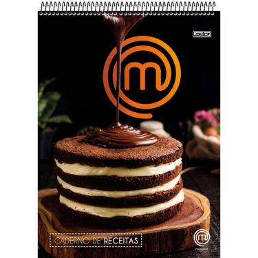 Imagem de Caderno de Receitas Espiral Superior Masterchef Animativa Estampa 2 com 76 Folhas Formato 179X241MM