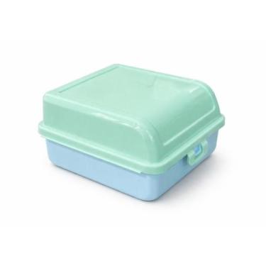 Imagem de Sanduicheira Porta Sanduiche Lancheira Infantil Grande 1,3lt Marmita D