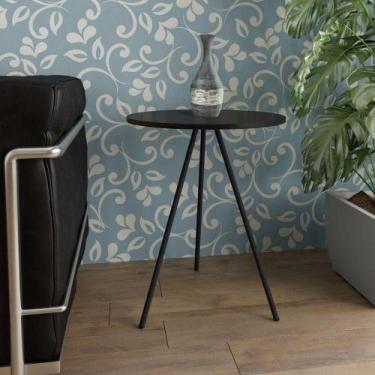 Imagem de Mesa Lateral Gabriela Wood Preto - Móveis Iberia
