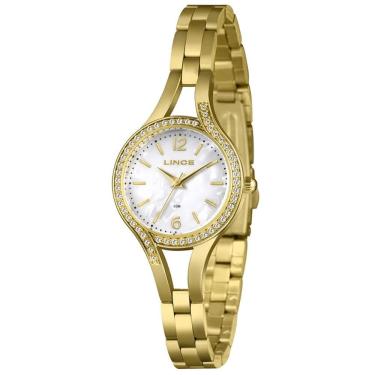 Imagem de Relógio LINCE feminino dourado prateado LRGM070L30 B2KX