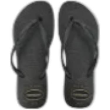 Imagem de Chinelo Dedo Feminino Casual Dia a Dia Praia Passeio Com Glitter Havaianas Slim Gloss-F...