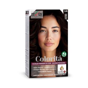 Imagem de Tinta de Cabelo Itely Coloritá Coloração em Creme 3.0 Castanho Escuro 