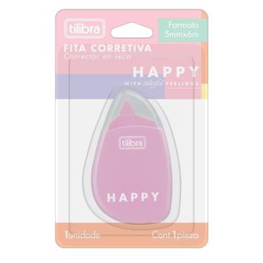Imagem de Corretivo Em Fita 5mmx6m Happy Corretivo Em Fita 5mmx6m Happy - Tilibr