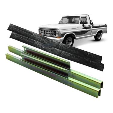Imagem de 2 Suporte Calha Vidro Porta F1000 F4000 F12000 F14000 Ate 92  - SHALOM