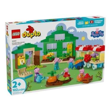 Imagem de Lego Duplo Peppa Pig Jardim E Estufa Do Avo Pig 102 Pecas