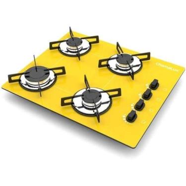 Imagem de Cooktop chamalux 4 bocas ultra chama amarelo
