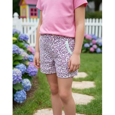 Imagem de Short Infantil Cotton Oncinha Nº 6 Randa Mundu, 6, Rosa