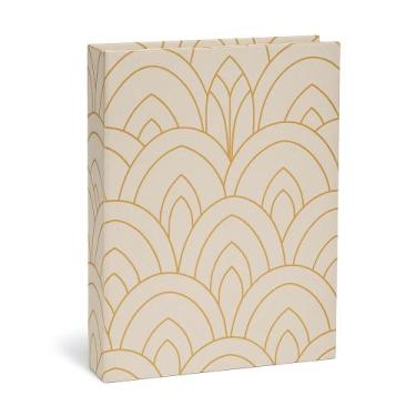 Imagem de Livro Caixa Decorativo Bege com Detalhes Laranja 32x23 Mart