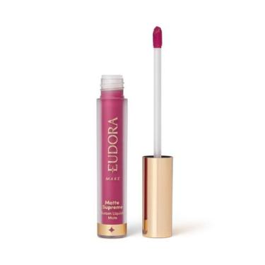 Imagem de Batom Líquido Matte Supreme Fúcsia Valioso 4,0ml Eudora duradouro