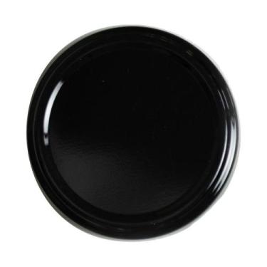 Imagem de 100 Tampa 74mm Preta Metal P/ Vidro Pote Azeitona Palmito - Silgan ou 