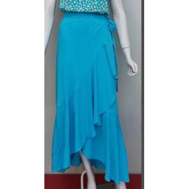 Imagem de Saia envelope - Ilumini , Azul, G