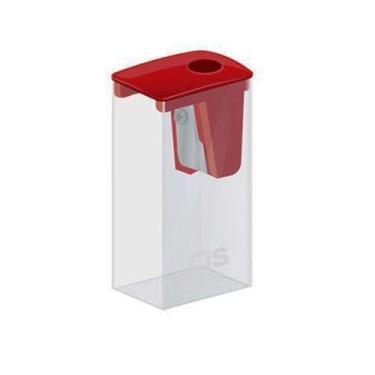 Imagem de Apontador escolar de cor vermelho - Plastigel