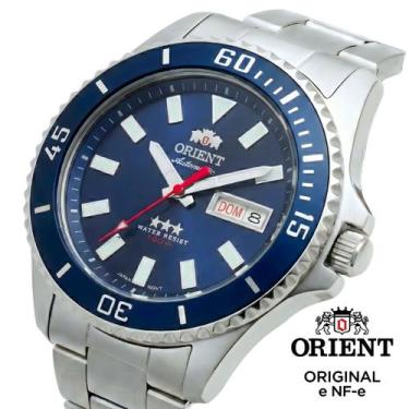 Imagem de Relógio Masculino Orient Automático 3 Estrelas Aço Inox