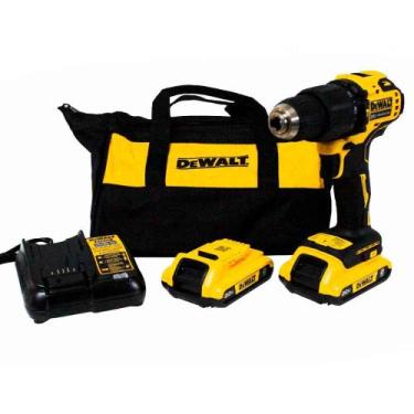 Imagem de Parafusadeira/Furadeira de Impacto 1/2" Max 2 Baterias 2.0 Ah DeWalt D