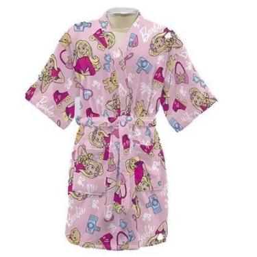 Imagem de Roupão Infantil Velour Tamanho G Barbie - Döhler