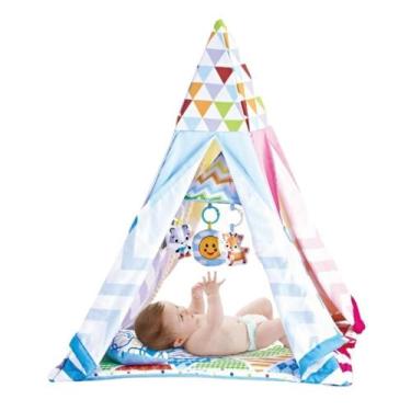 Imagem de Tapete de Atividades Camping Com Piscina de Bolinhas e Tenda - Color B