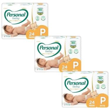 Imagem de Kit c/3 pact. Fralda Personal Baby Premium Protection Jumbo.