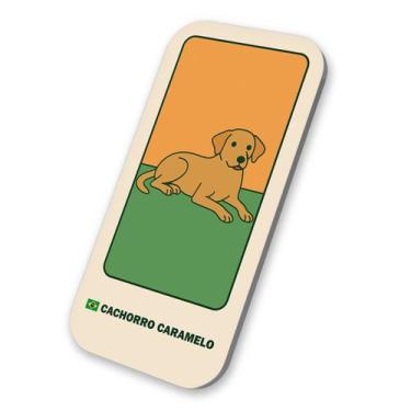 Imagem de Imã Cachorro Pet Caramelo Do Brasil 3x6cm De Metal - M-Planner
