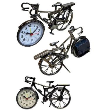Imagem de Relógio de Mesa Bicicleta retro Decorativa em aço inoxidavel - Home