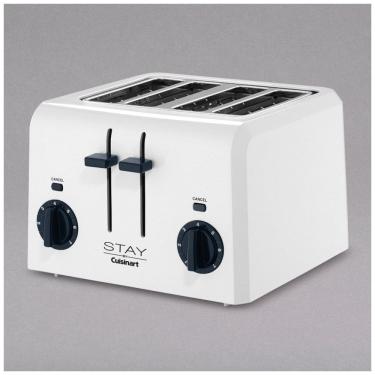 Imagem de Torradeira Pop Up 4 Fatias Cuisinart Branco 4 Ranhuras Controle 7 Níveis 120V