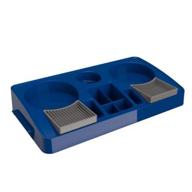 Imagem de Bandeja Porta Garrafas Servire II 2 Módulos Plástico PP Pingadeira Removível para Café e Leite Unitermi