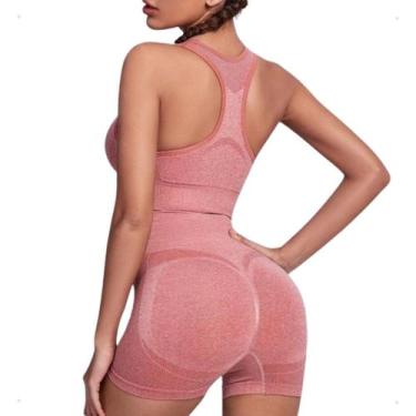 Imagem de Top Short Conjunto Academia Fitness Levanta Bumbum Feminino - Essencia