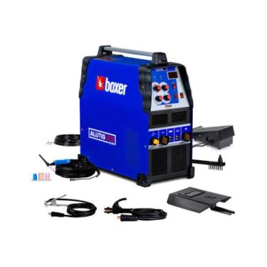Imagem de Máquina De Soldasoldadora Boxer Alutig 200 Ac/dc - Azul/preto Voltagem