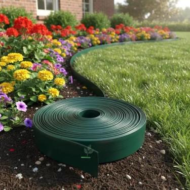 Imagem de Separador Limitador divisor De Grama, Jardim, canteiros Com Borda Altu