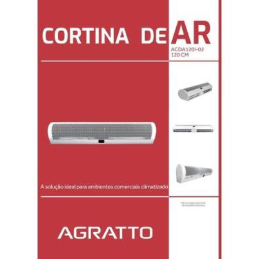 Imagem de Cortina de Ar 120cm Agratto ACDA120I02 220V com Controle Remoto, 220V