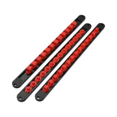 Imagem de Azul Vermelho 360 graus Organizador De Soquetes Giratório Em ABS 1/4 3