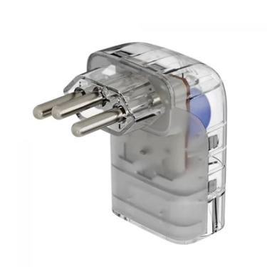Imagem de Protetor Clamper Pocket Fit 3p, 10 Amperes, Bivolt, Formato Fit 90º, Transparente