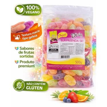 Imagem de Geleia Francesa Gourmet Dviez Bala De Goma Premium Vegana Sem Glúten S